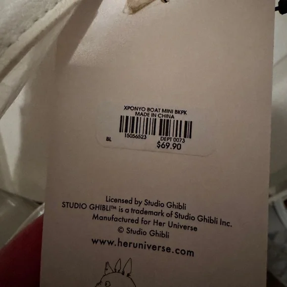 BNWT Ponyo Loungefly Backpack - Picture 6 of 6